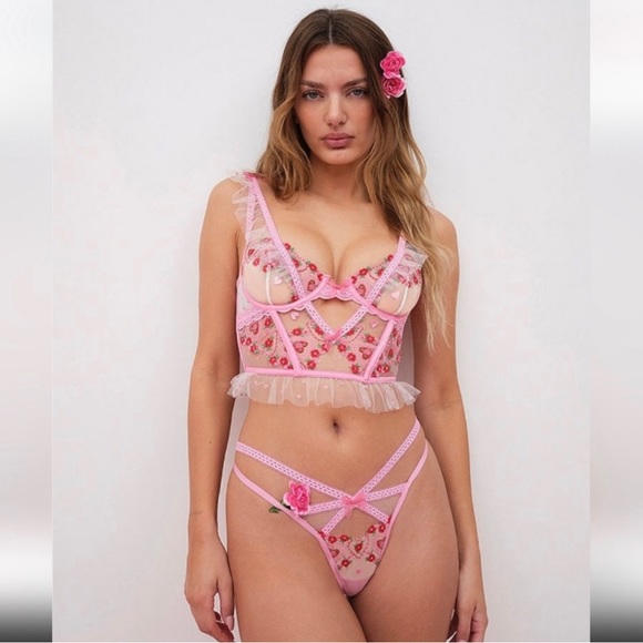 For Love And Lemons Other - COPY - For Love and Lemons 🍋 Whimsical Garden THONG  sz XS  NWT
